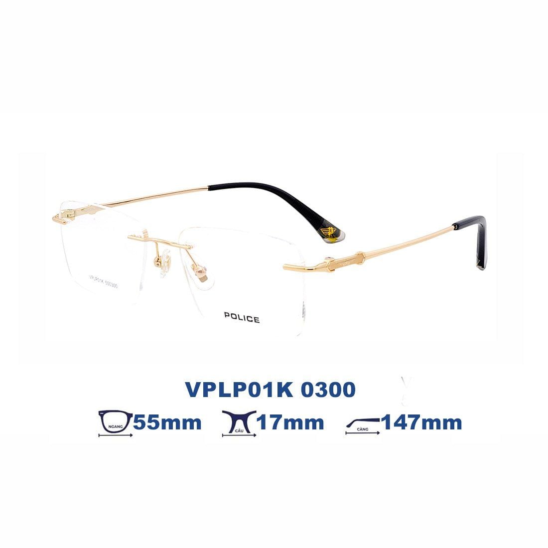  Gọng kính POLICE VPLP01K 0300 