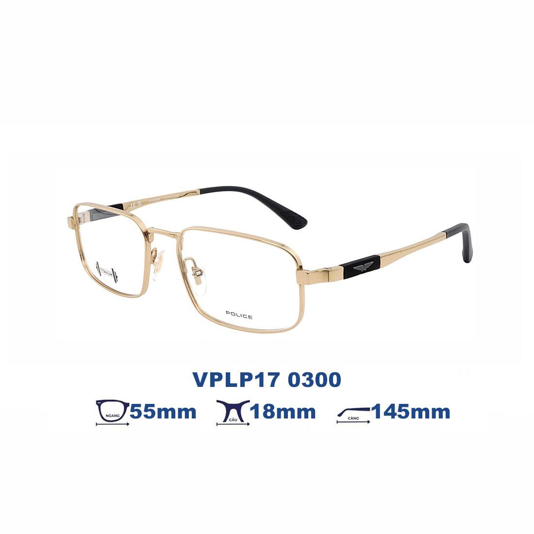  Gọng kính POLICE VPLP17 0300 