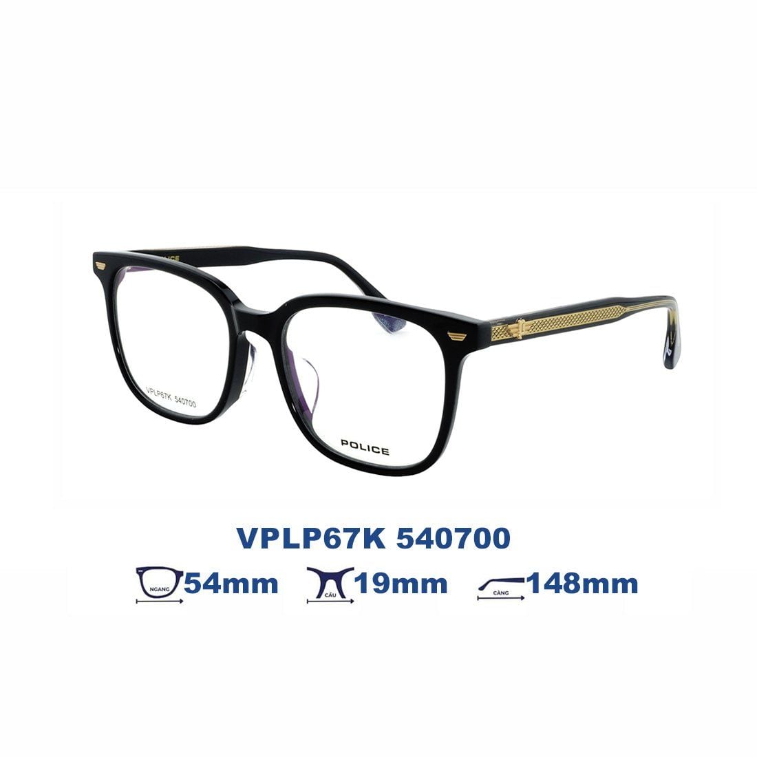  Gọng kính POLICE VPLP67K 540700 