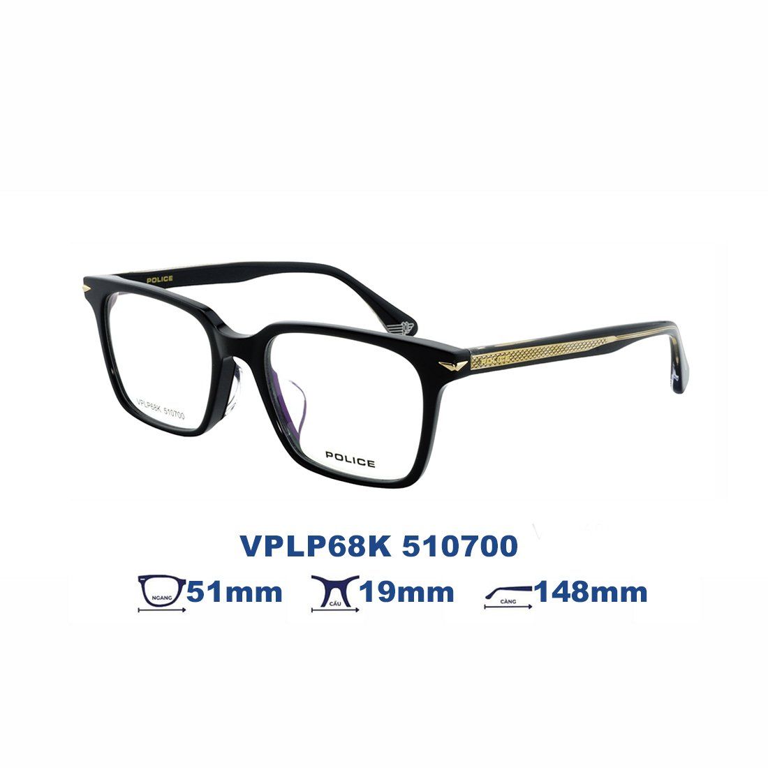  Gọng kính POLICE VPLP68K 510700 