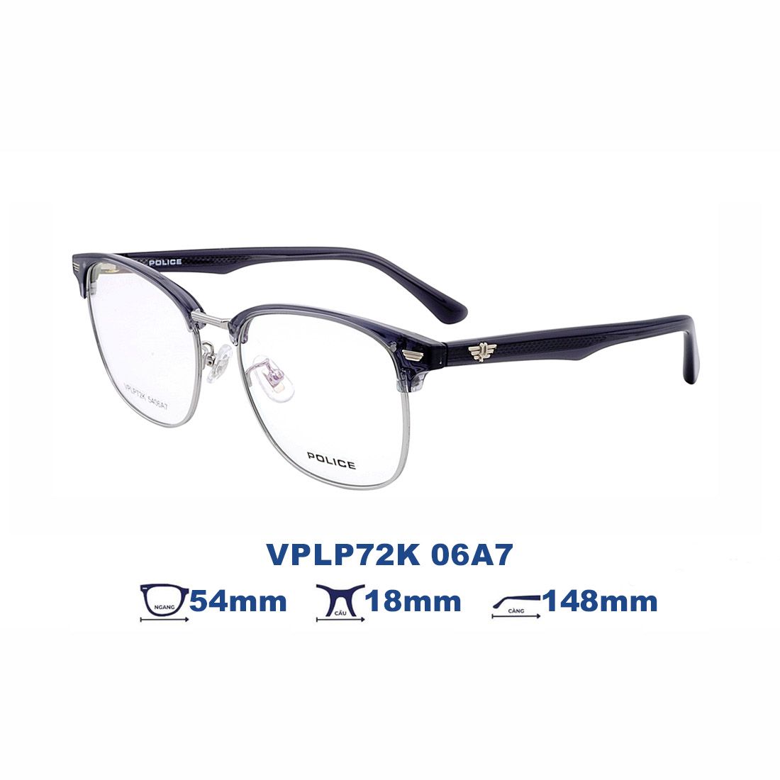  Gọng kính POLICE VPLP72K 06A7 