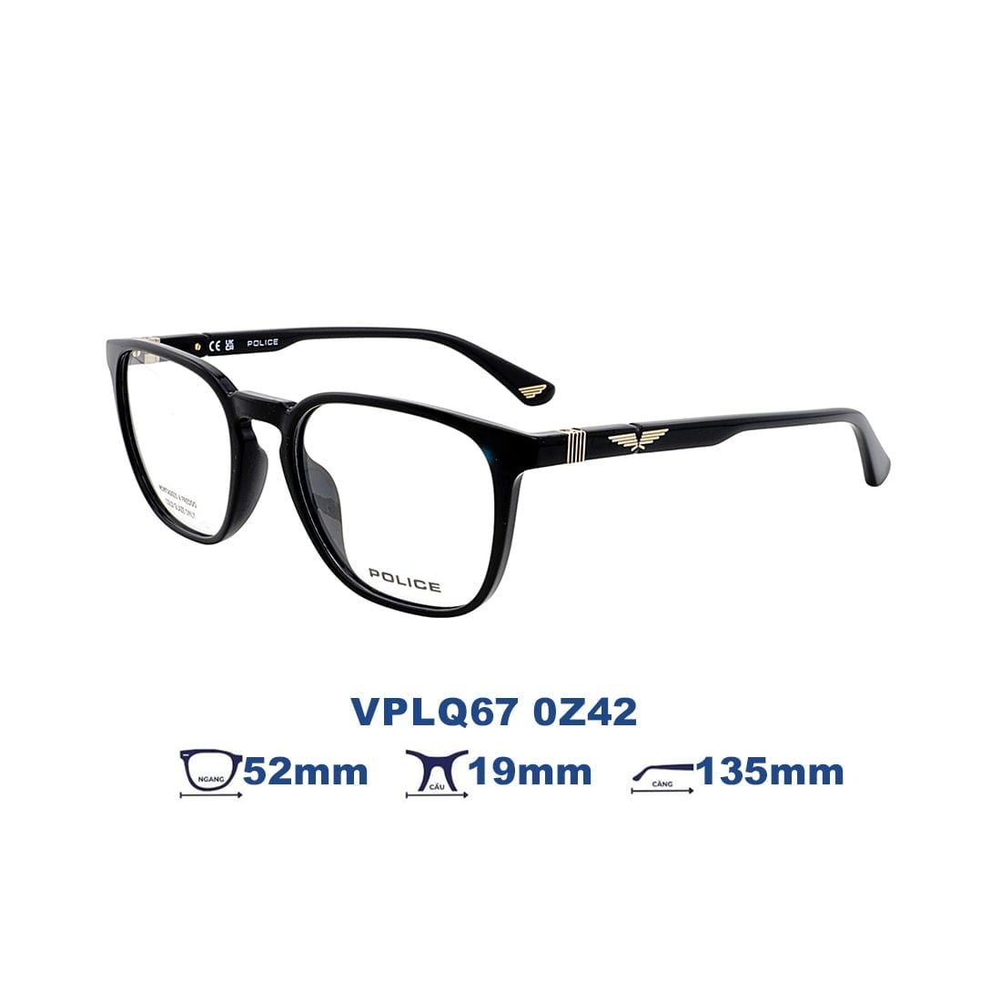  Gọng kính POLICE VPLQ67 0Z42 