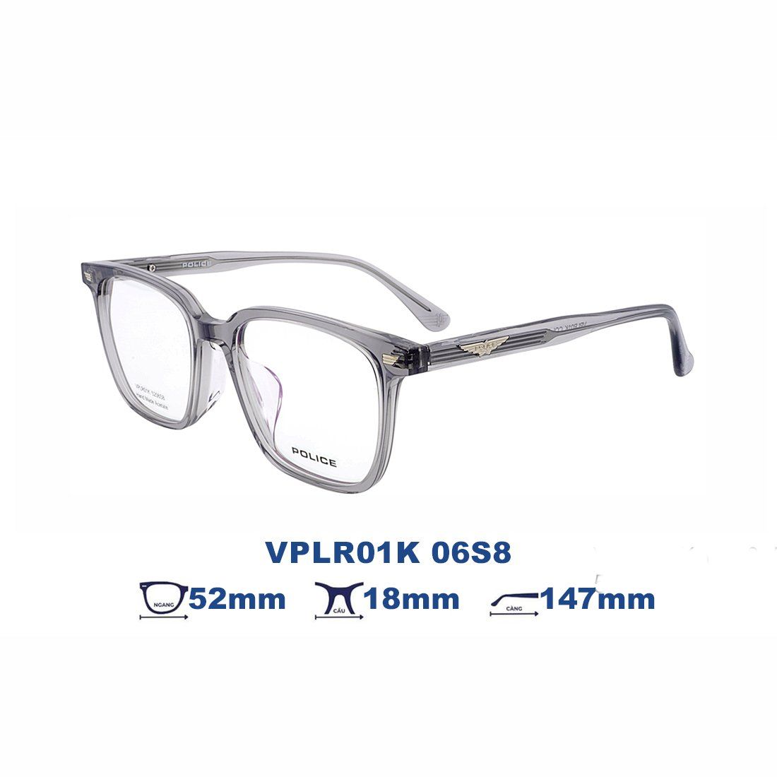 Gọng kính POLICE VPLR01K 06S8