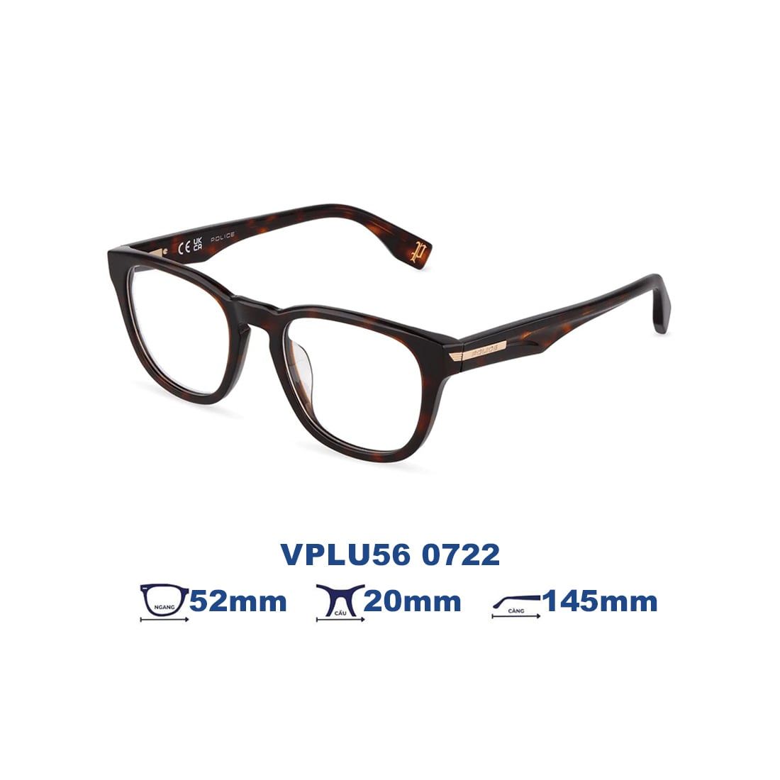 Gọng kính POLICE VPLU56 0722