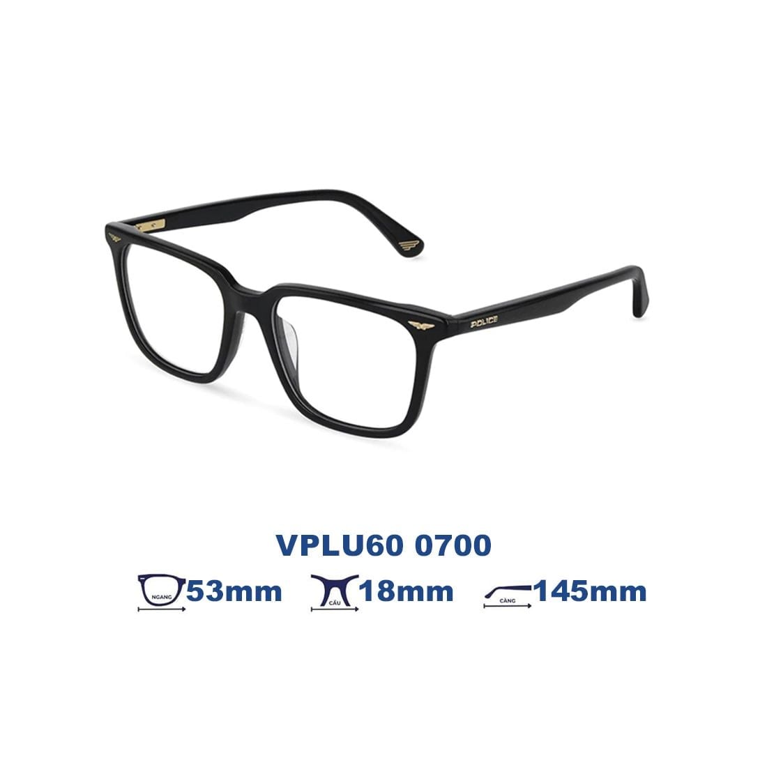 Gọng kính POLICE VPLU60 0700