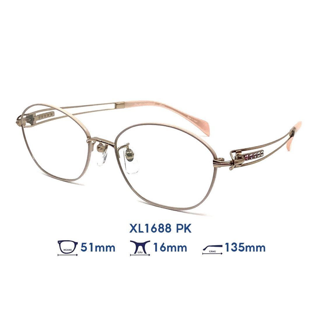  Gọng kính Charmant Line Art XL1688 PK 