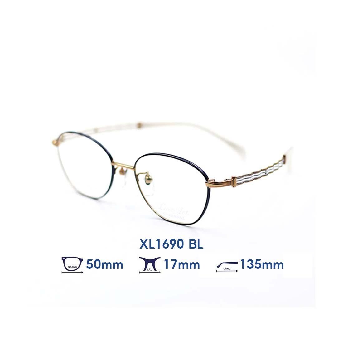  Gọng kính Charmant Line Art XL1690 BL 