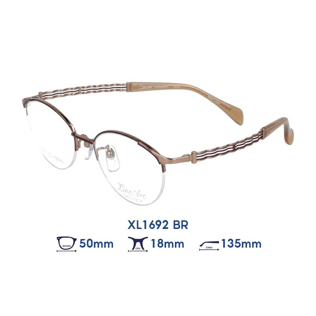  Gọng kính Charmant Line Art XL1692 BR 