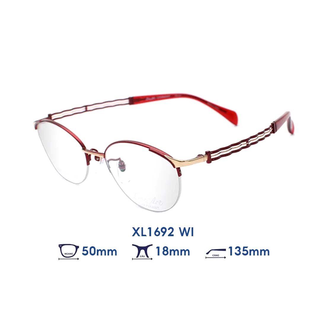  Gọng kính Charmant Line Art XL1692 WI 