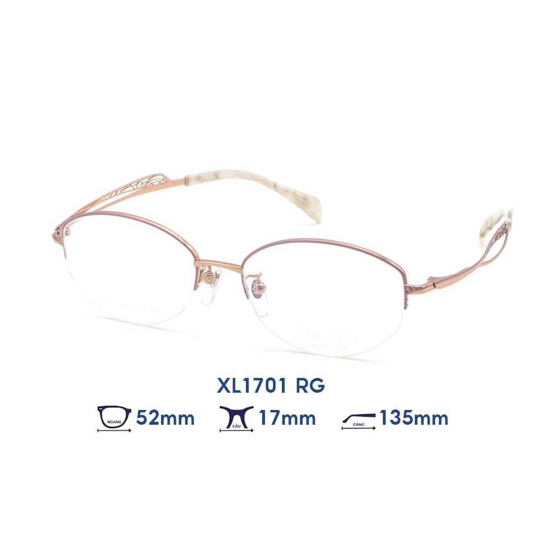 Gọng kính Charmant Line Art XL1701 RG