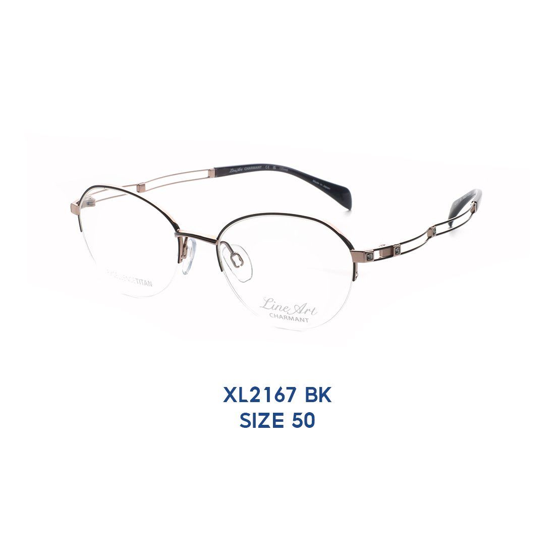  Gọng Kính Charmant Line Art XL2167 BK 