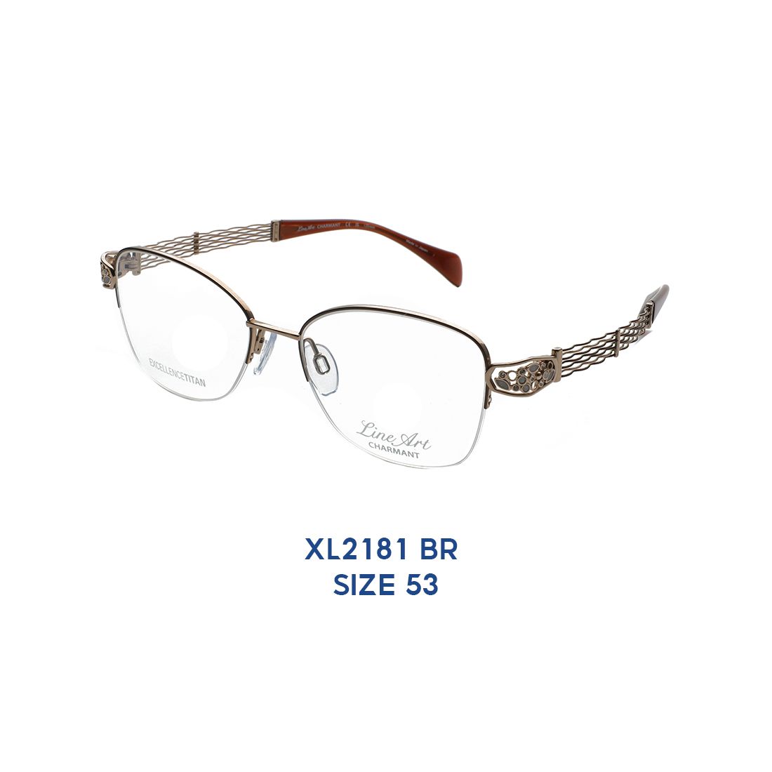  Gọng Kính Charmant Line Art XL2181 BR 