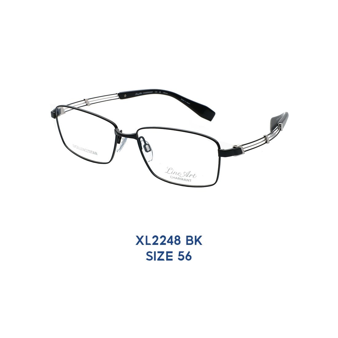  Gọng Kính Charmant Line Art XL2248 BK 