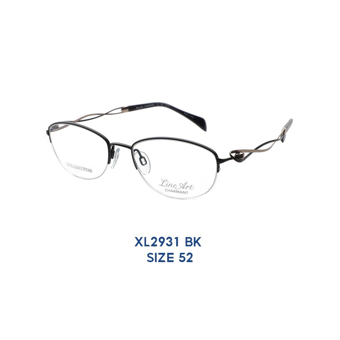  Gọng Kính Charmant Line Art XL2931 BK 