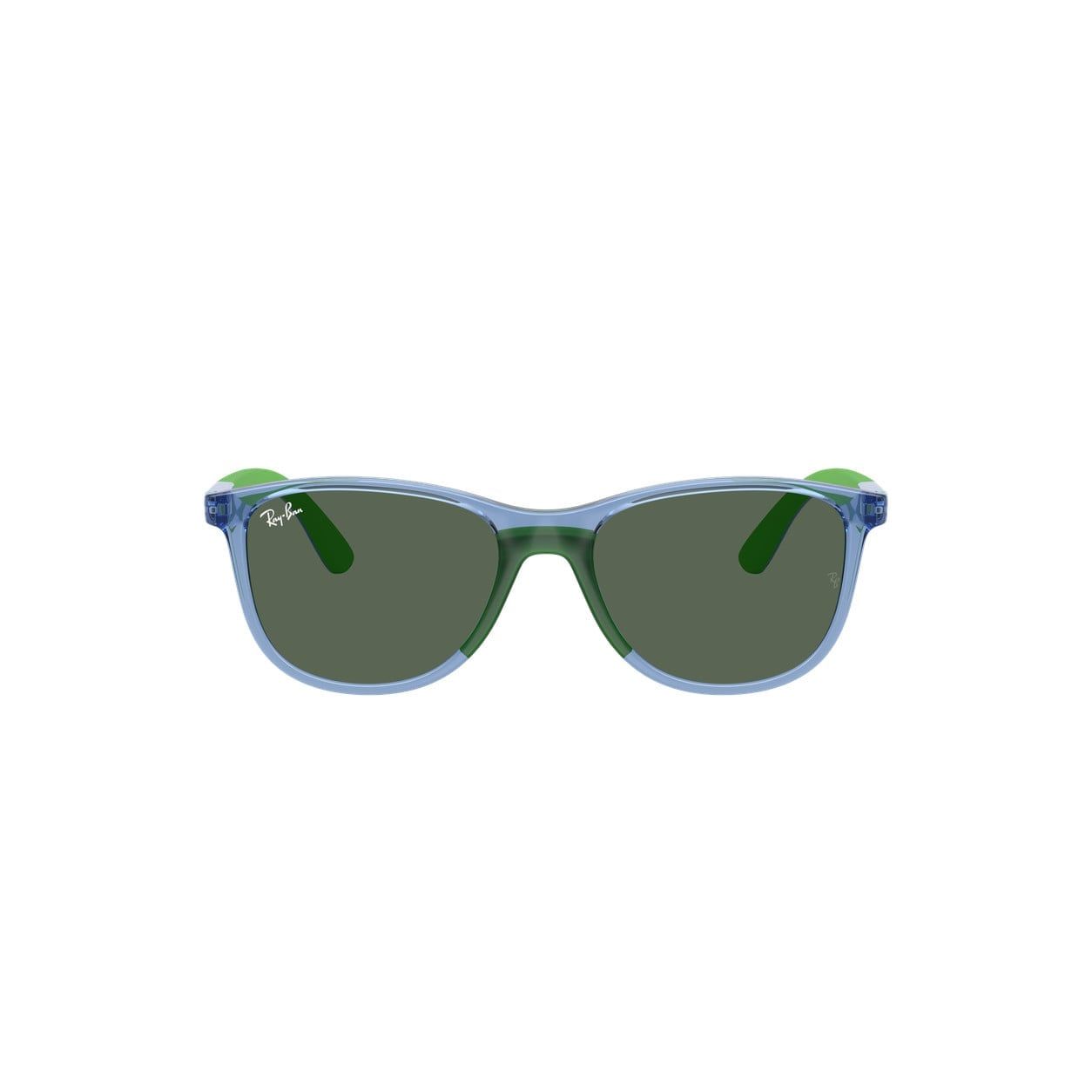 Kính mát trẻ em Rayban Junior RJ9077SF 719471 - Xanh dương trong suốt – ảnh chính diện trên nền trắng