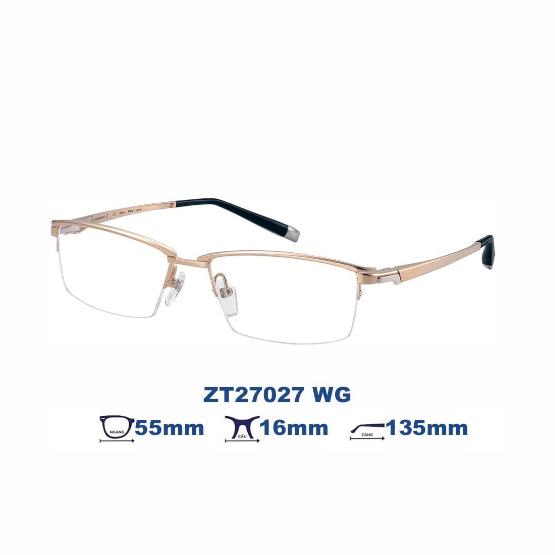  Gọng kính Charmant Z ZT27027 WG 