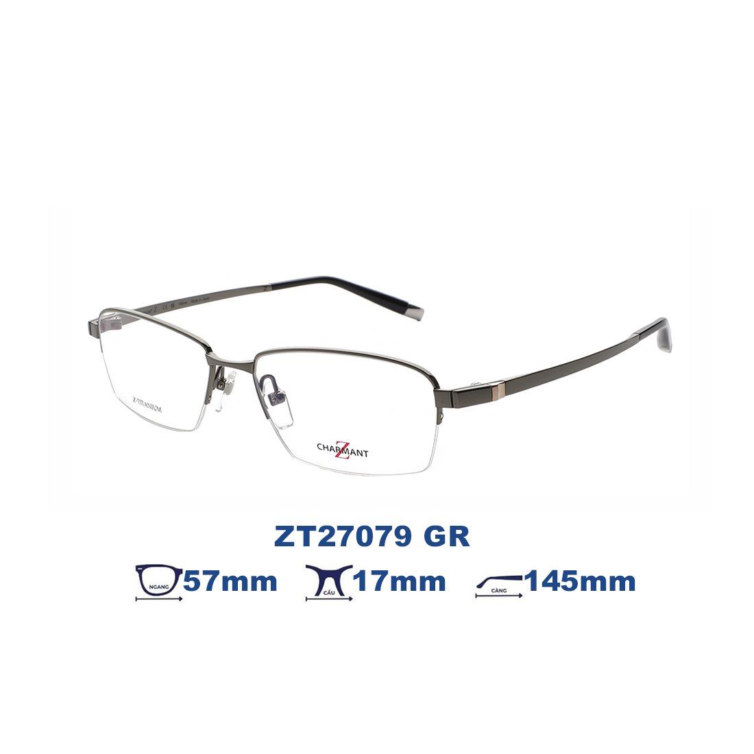  Gọng kính Charmant Z ZT27079 GR 
