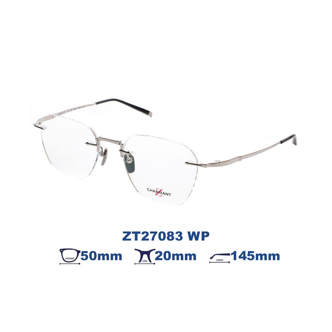  Gọng kính Charmant Z ZT27083 WP 