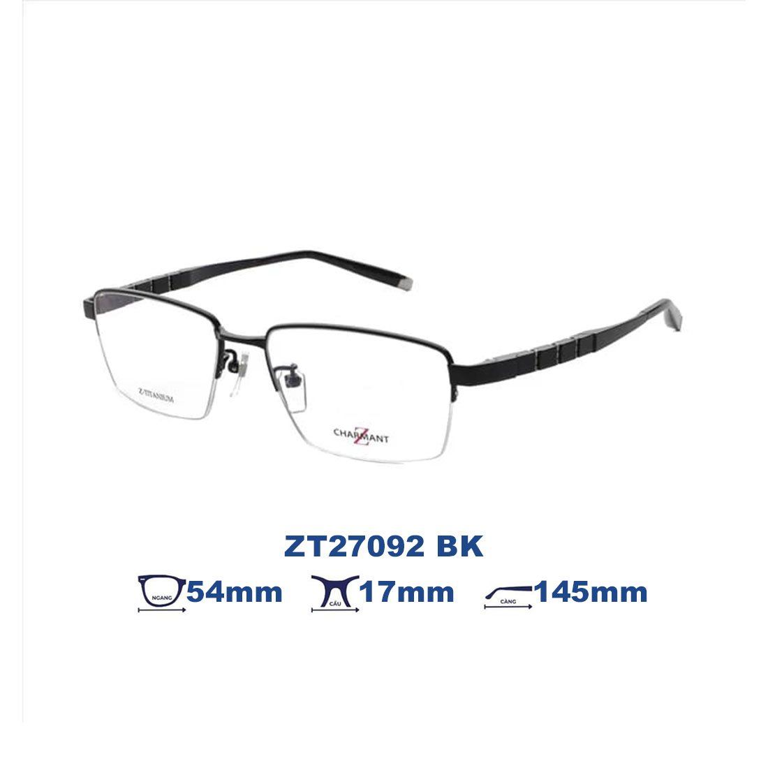  Gọng kính Charmant Z ZT27092 BK 