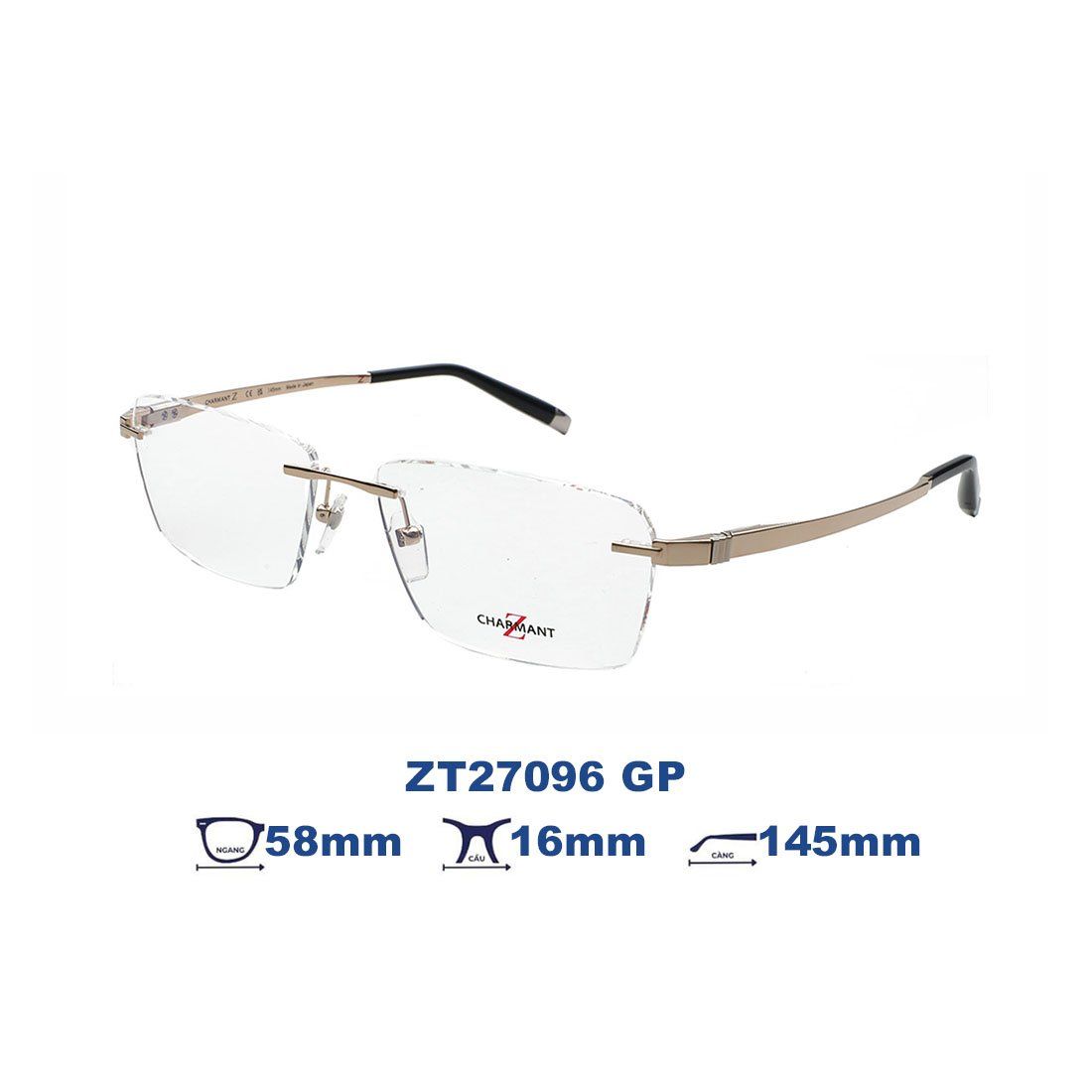  Gọng kính Charmant Z ZT27096 GP 