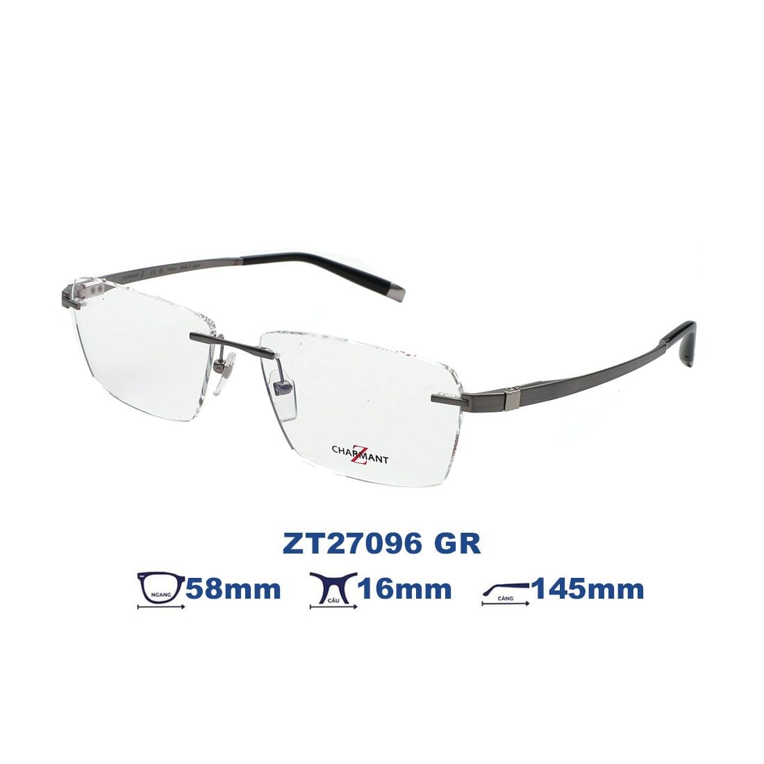 Gọng kính Charmant Z ZT27096 GR