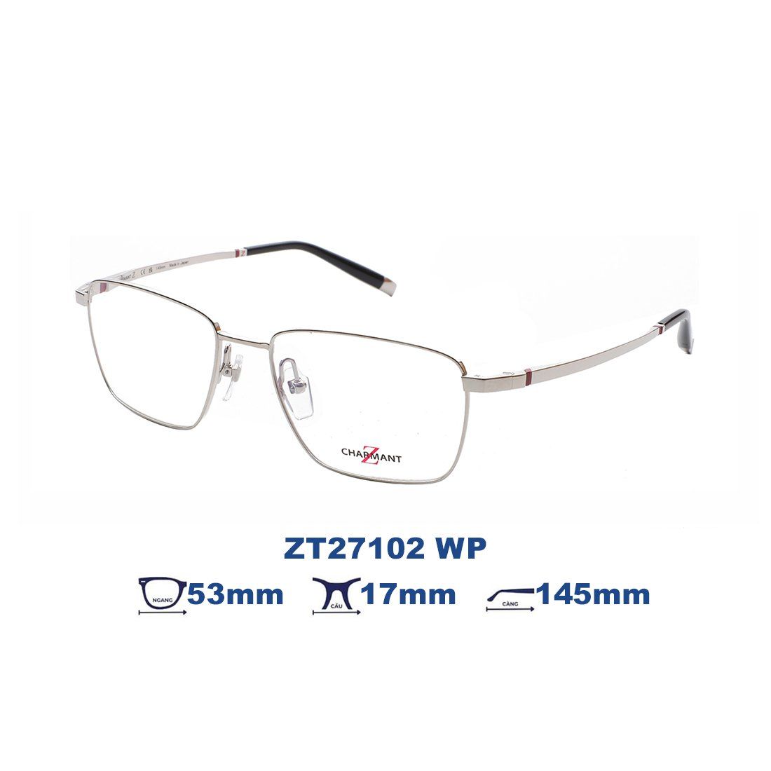  Gọng kính Charmant Z ZT27102 WP 