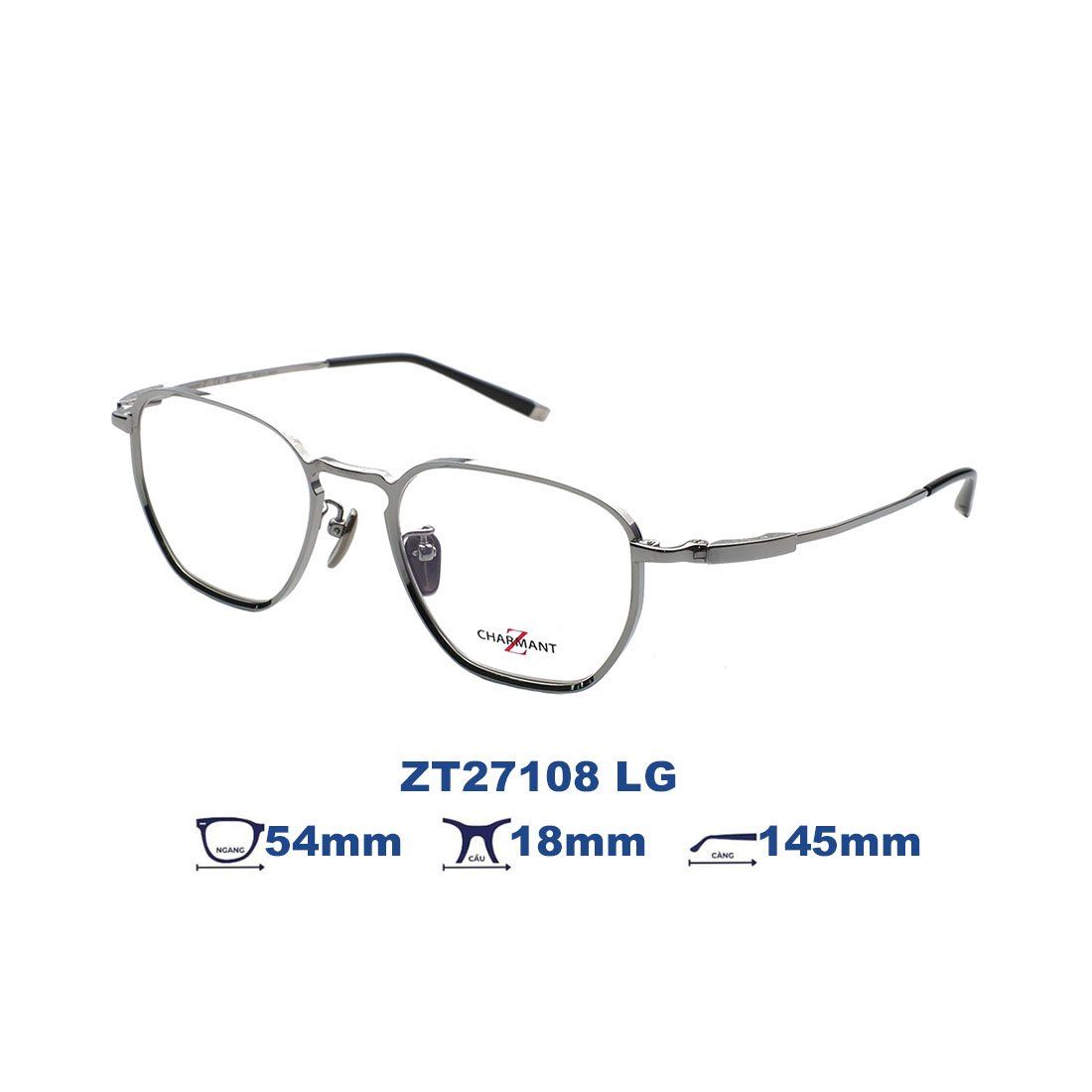  Gọng kính Charmant Z ZT27108 LG 