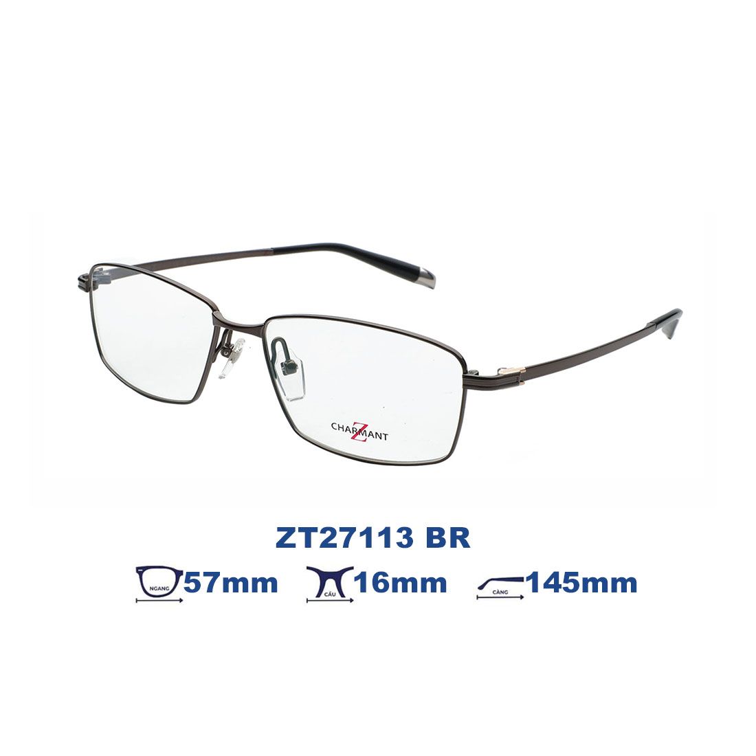 Gọng kính Charmant Z ZT27113 BR 