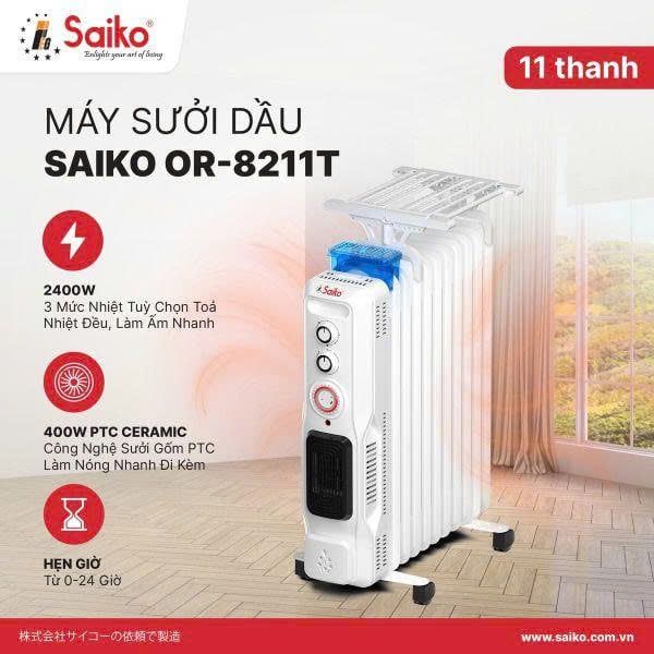 may suoi dau saiko or 8211t 11 thanh 2400w