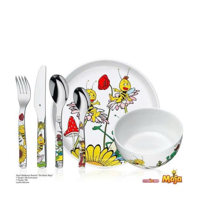 bo dao thia dia 6 mon wmf maya the bee 6 pieces childrens cutlery set