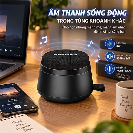 loa khong day philips tas1202bk 70