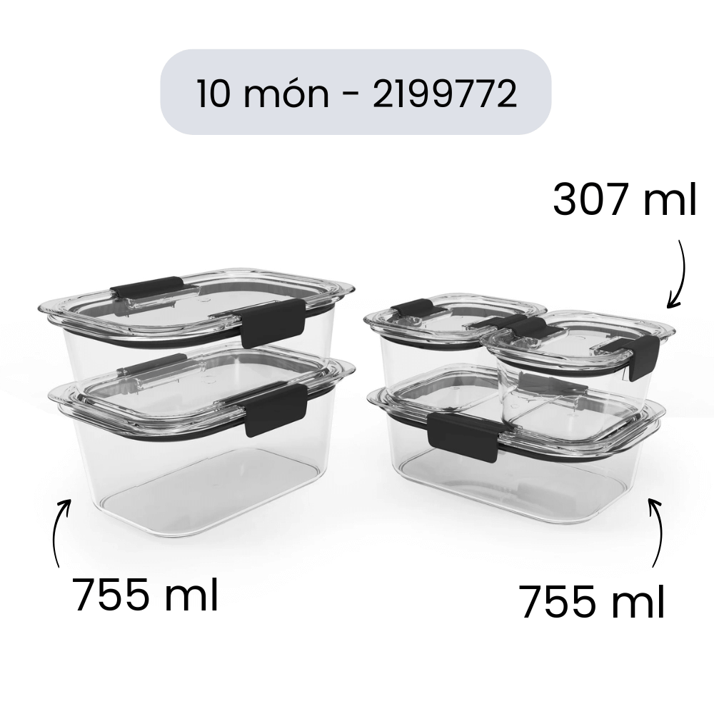 set hop tritan rubbermaid brilliance 10 mon made in usa 2199772