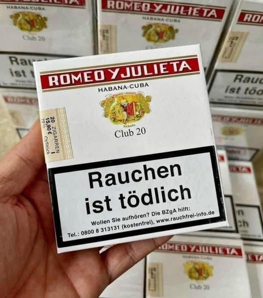 cigar romeo y julieta club hop 20 dieu