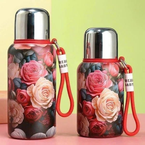 binh giu nhiet vacuum hoa vintage