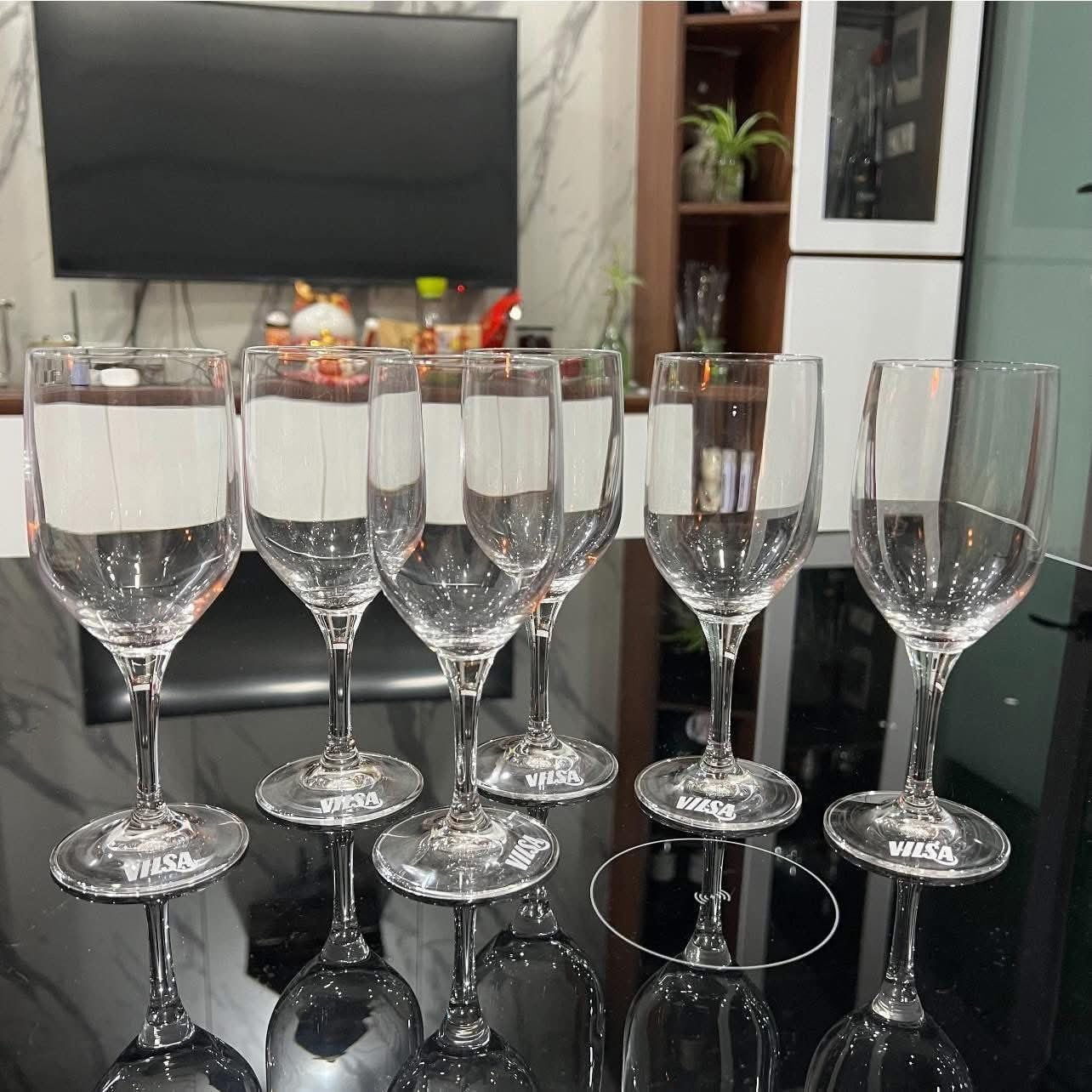 bo 6 ly thuy tinh cao cap vilsa nang tam phong cach ban tiec