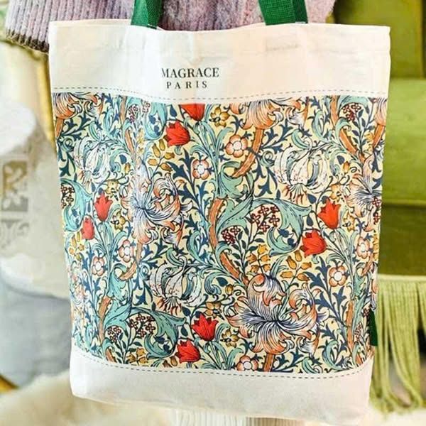 tui tote vai hoa tiet hoa van phong cach paris thanh lich tu magrace