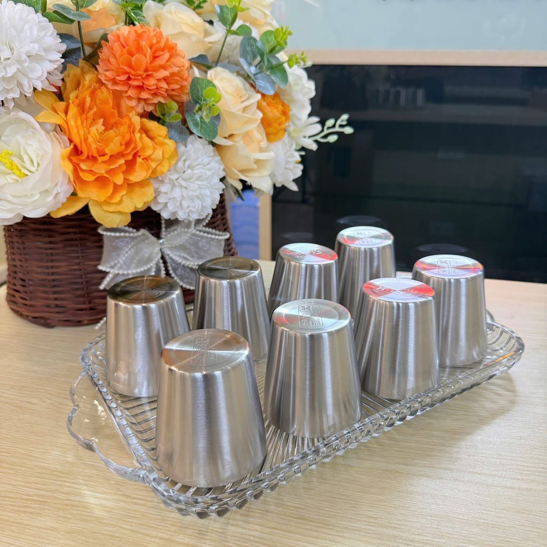 set 8 coc inox han quoc dung tich 175ml