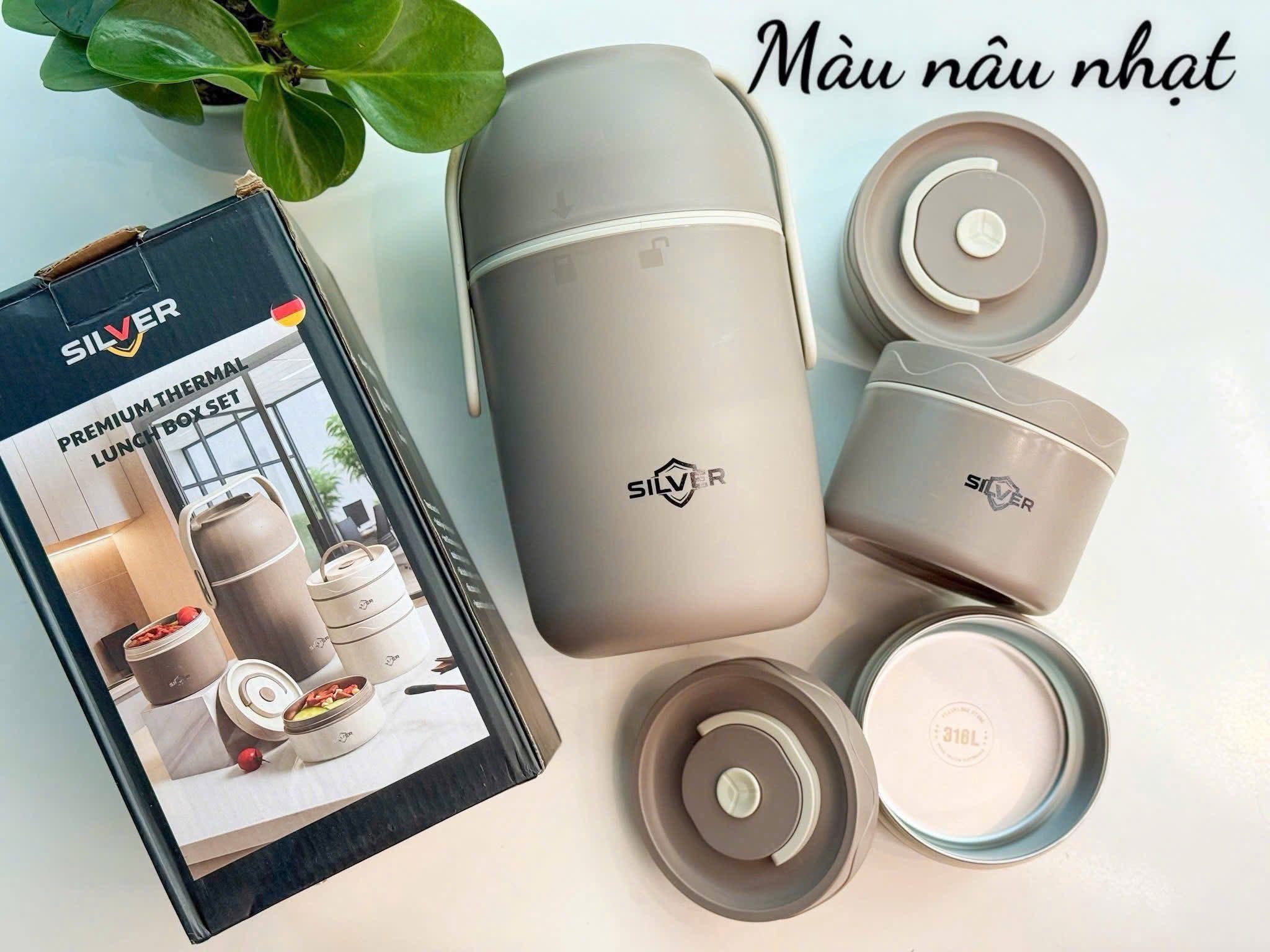 cap long com 3 ngan silver lunch box germany