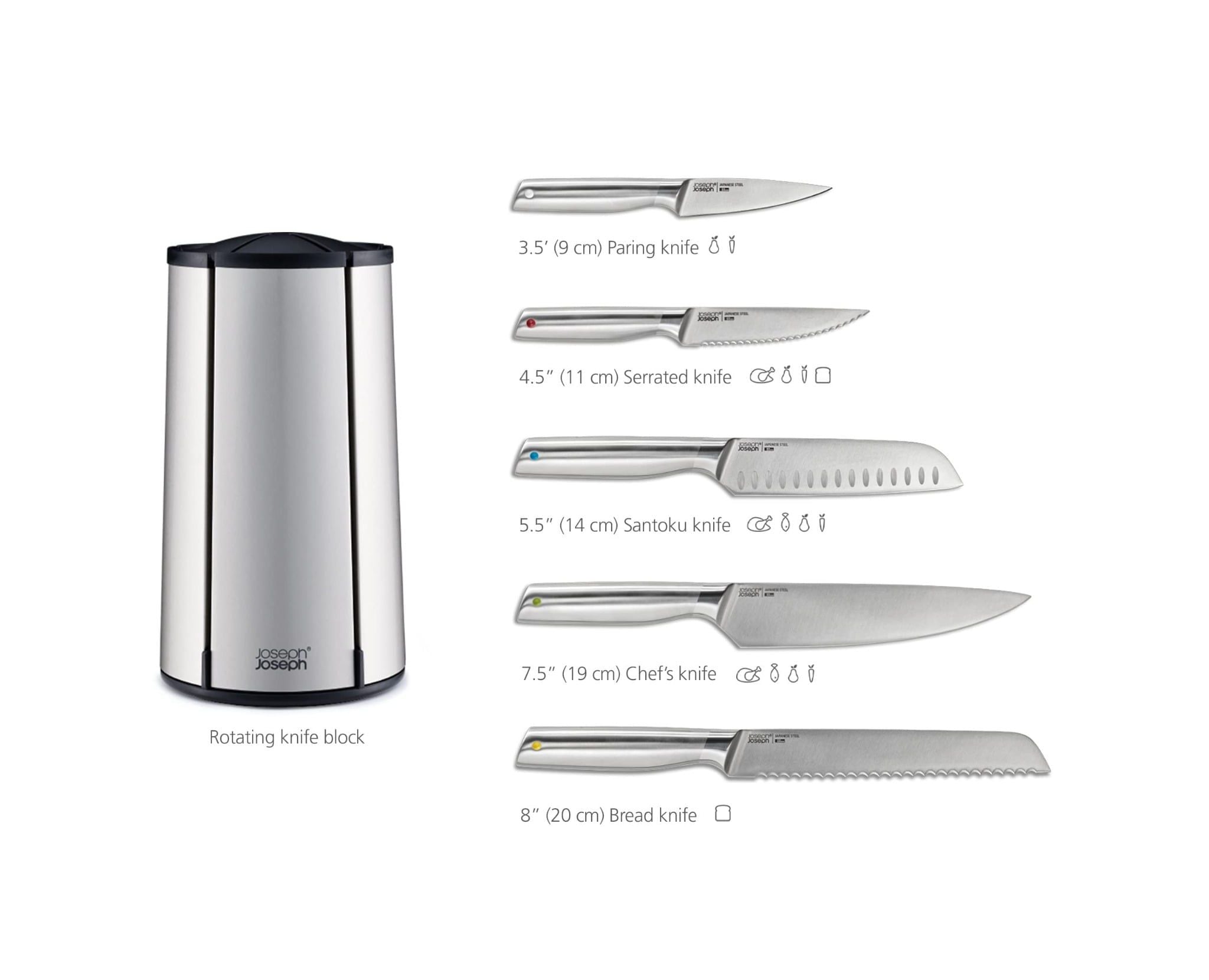 bo dao inox 5 mon joseph joseph 10546