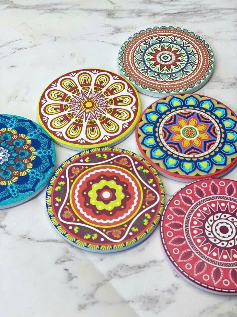 set 6 lot coc gom hoa tiet mandala