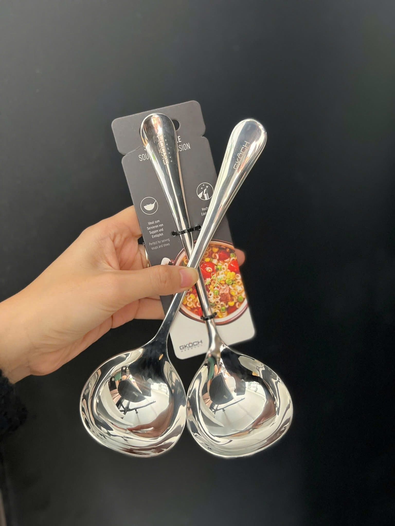 muoi canh inox nguyen khoi gkoch dai 22 5cm