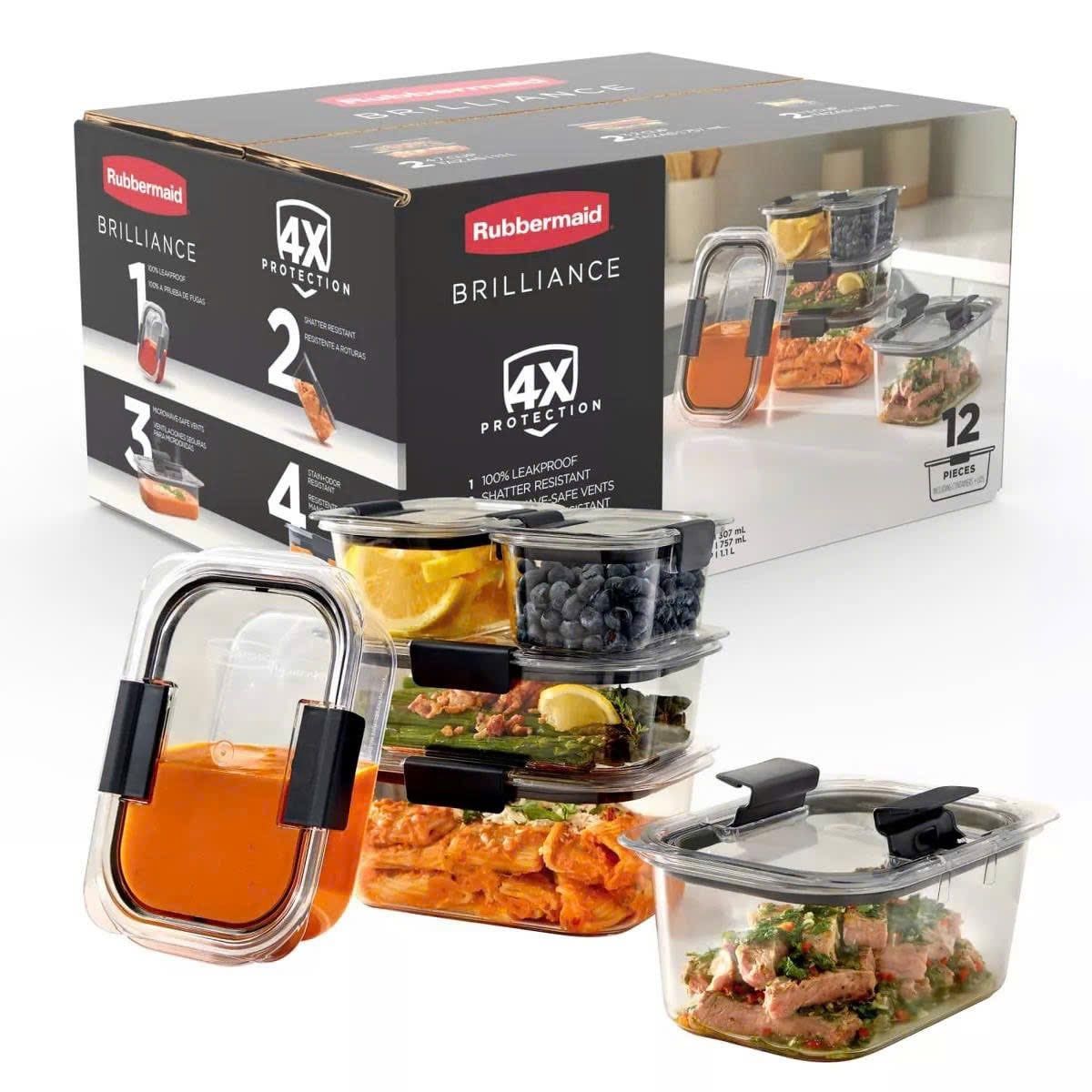 set hop tru thuc pham rubbermaid brilliance tritan 12 mon