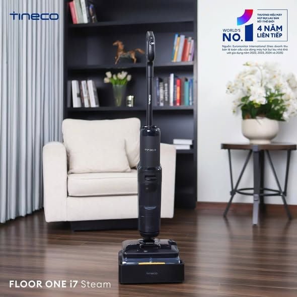 may hut bui lau nha tineco floor one i7 steam
