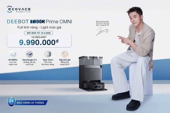 robot hut bui lau nha ecovacs t30c prime