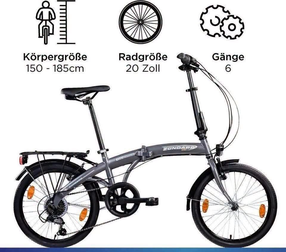 xe dap gap gon zundapp zf20 speed folder