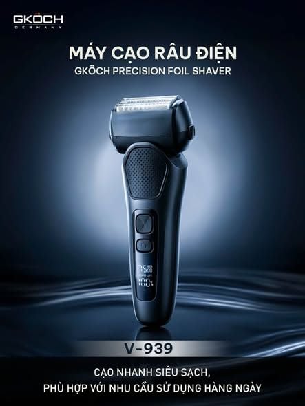 may cao rau dien gkoch precision foil shaver v 939