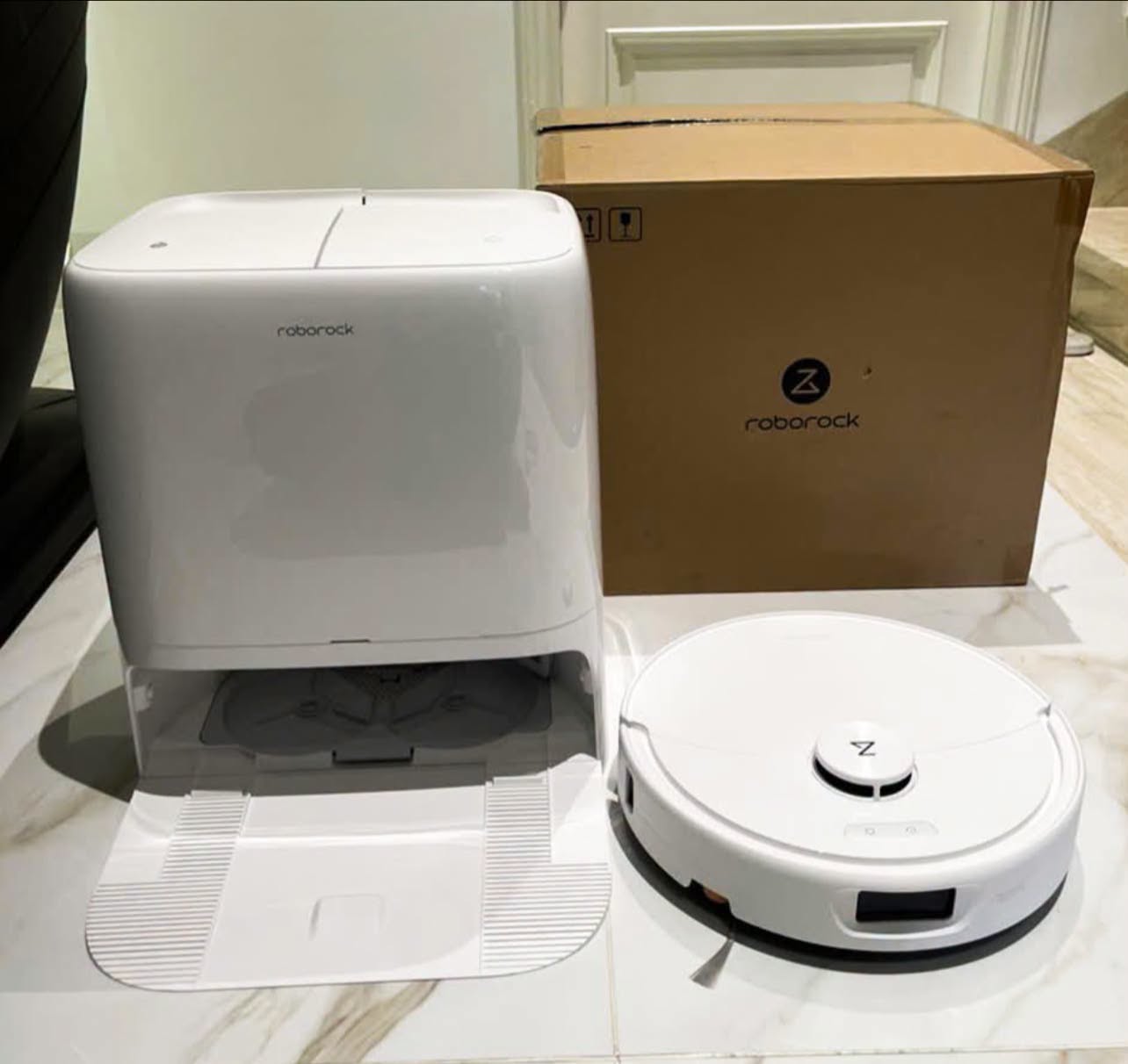 robot hut bui lau nha roborock qrevo 2 pro tang kem 8 gie lau 4 tui rac 2 chai nuoc lau san 200ml