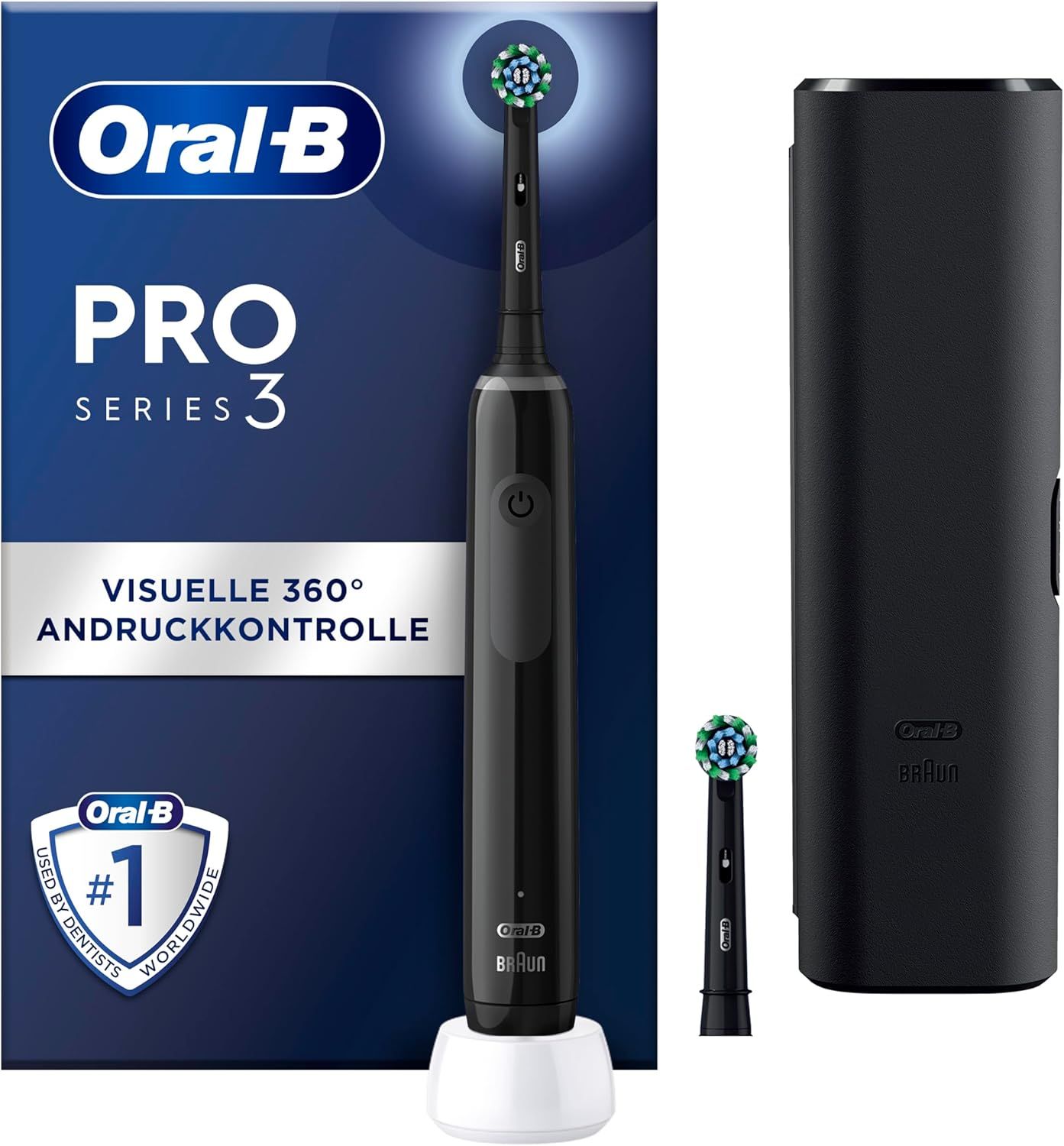 ban chai danh rang dien oral b pro series 3 mau den kem hop