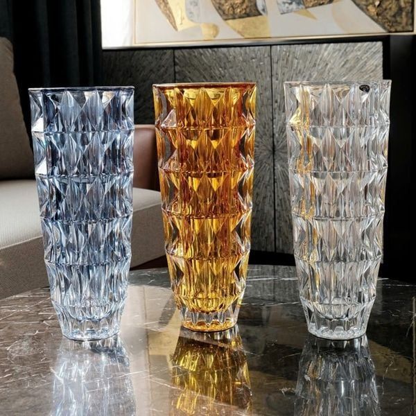 lo hoa kim cuong 33cm crystal bohemia