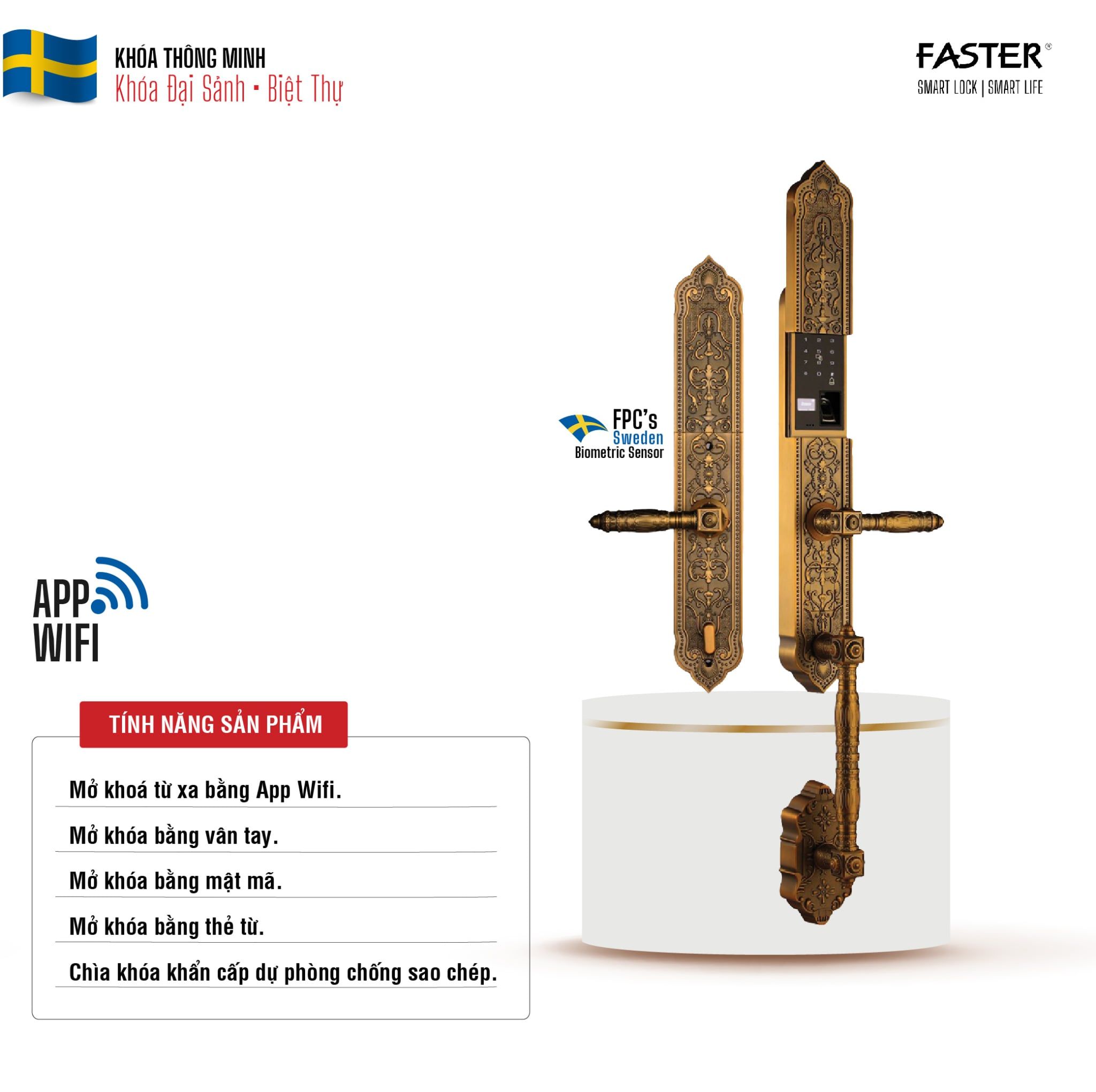 khoa cua dai sanh faster fs009 ac